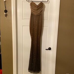 Windsor Gold Strapless Gown for Weddings